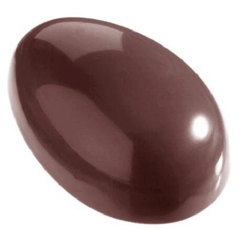 MOULE À CHOCOLAT OEUF LISSE 100 MM CW1254 100X65XHT35MM / 2X2 -- 135GR