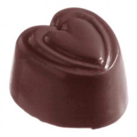 MOULE À CHOCOLAT COEUR CW1012 13.5X27.5CM  3X8 13GR