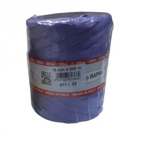 POLY RAPHIA 15MM X 200M POURPRE R22