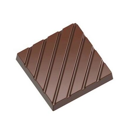 MOULE À CHOCOLAT CARAQUE AVEC LIGNES CW198013.5X27.5CM  3X7 5.5GR