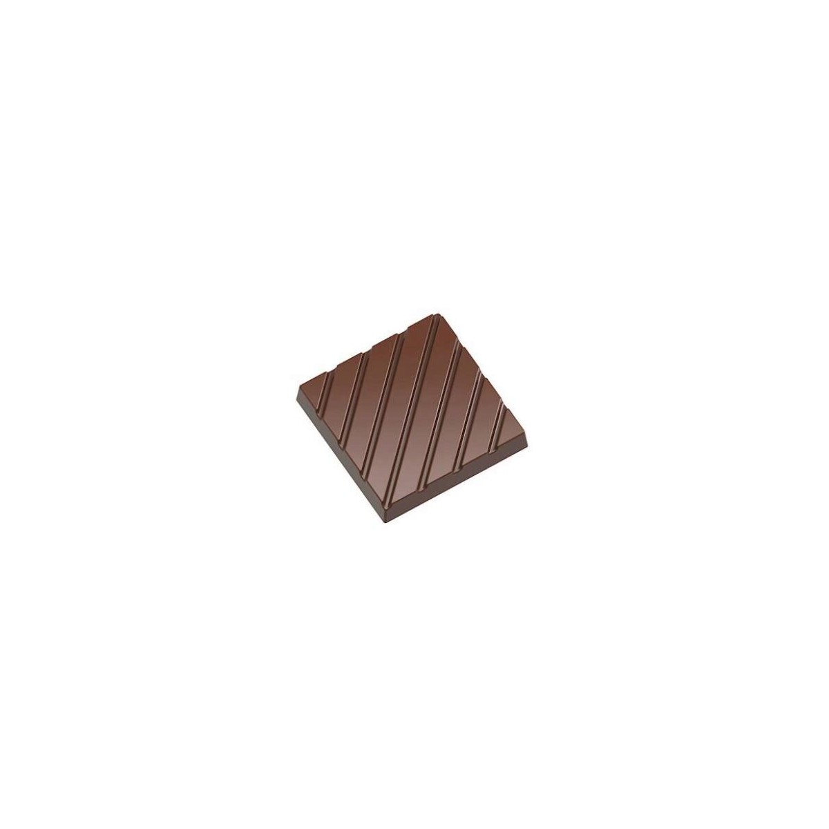 MOULE À CHOCOLAT CARAQUE AVEC LIGNES CW198013.5X27.5CM  3X7 5.5GR