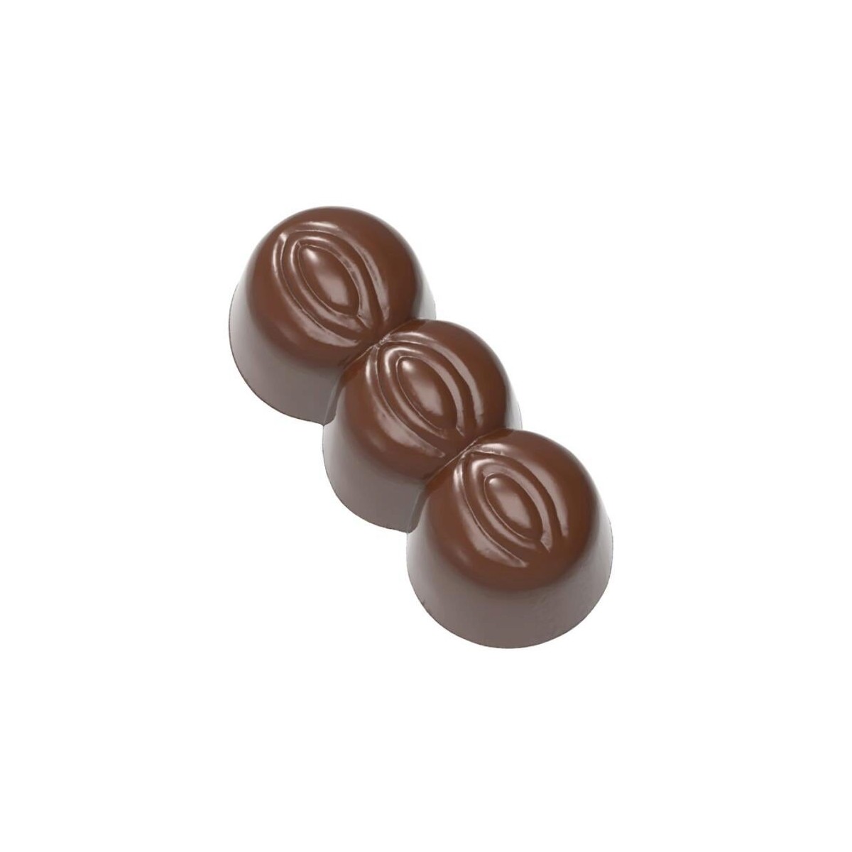 MOULE À CHOCOLAT TROIS NOIX CW239113.5X27.5CM  3X8 13GR