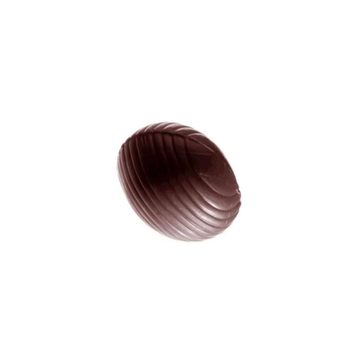 MOULE À CHOCOLAT OEUF RAYÉ OVALE CW135813.5X27.5CM  3X9 4.5GR