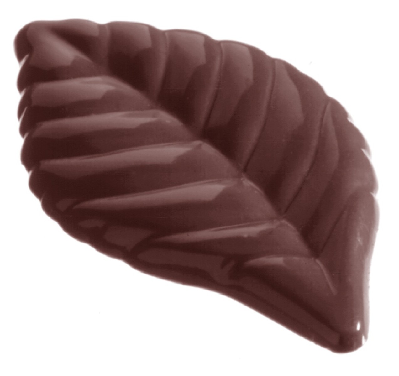 MOULE À CHOCOLAT FEUILLE CARAQUE CW123913.5X27.5CM  2X7 5GR