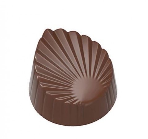 CHOCOLATE MOULD LEAF PLEATED CW198813.5X27.5CM 3X712GR