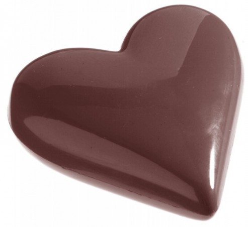 CHOCOLATE MOULD HEART 9,5 CM CW215717.5X27.5CM 1X5 118GR