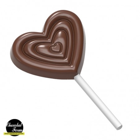 CHOCOLADEVORM LOLLY HART CF0248 13.5X27.5CM  1X4 22GR