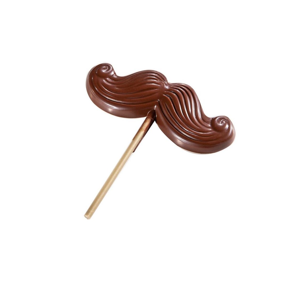 MOULE À CHOCOLAT SUCETTE MOUSTACHE CF1106 13.5X27.5CM  2X2 25,5GR