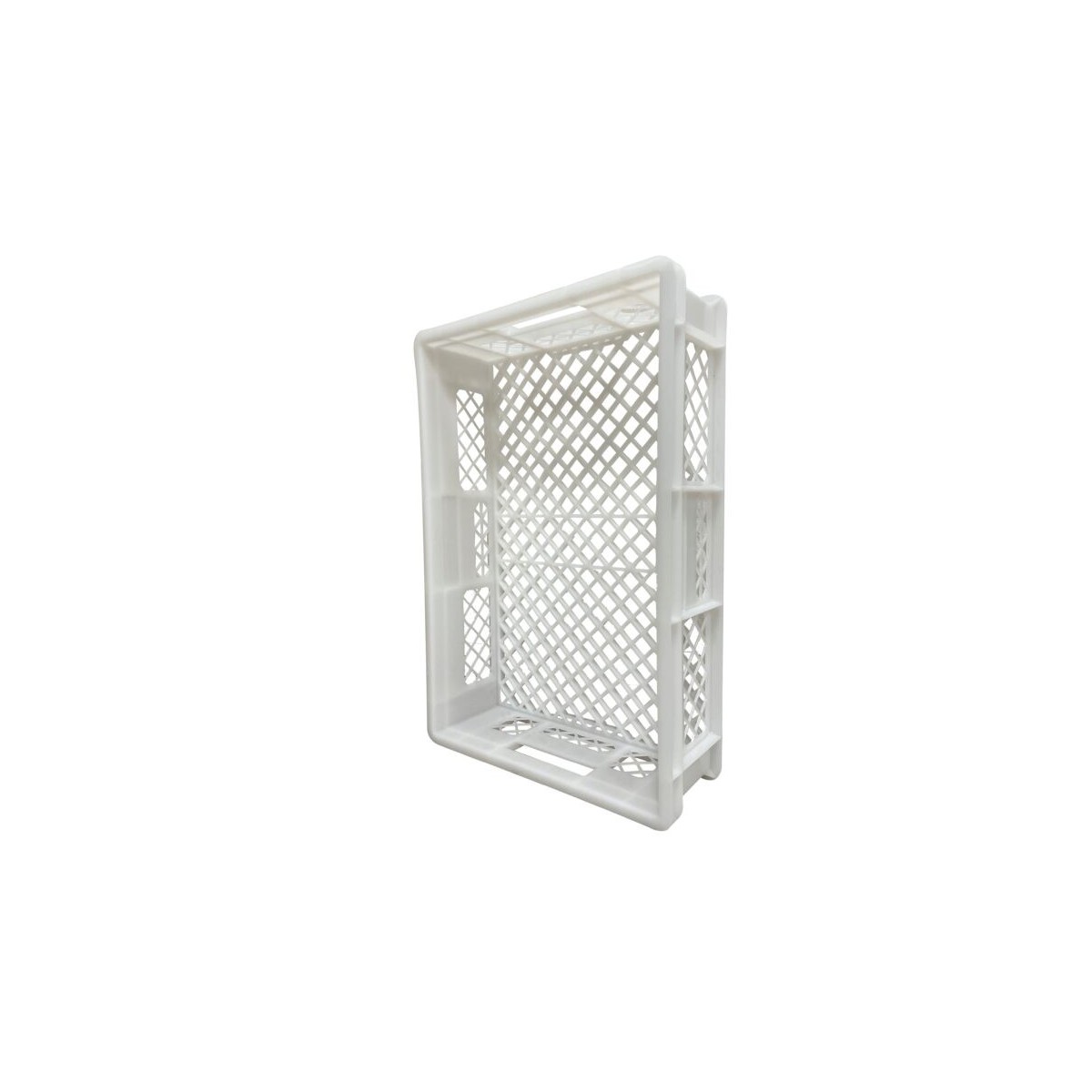 WHITE PLASTIC BIN 60X40 H15 ALL ROUND