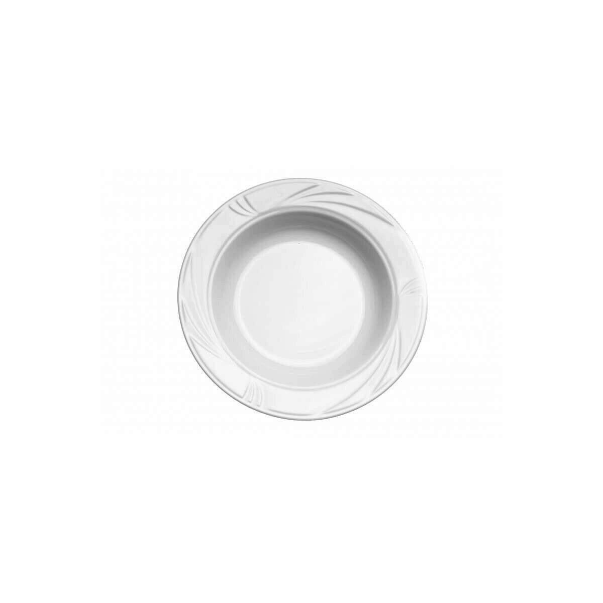 ARCADIA ASSIETTE CREUSE 22.5CM PORCELAINE BLANCHE 