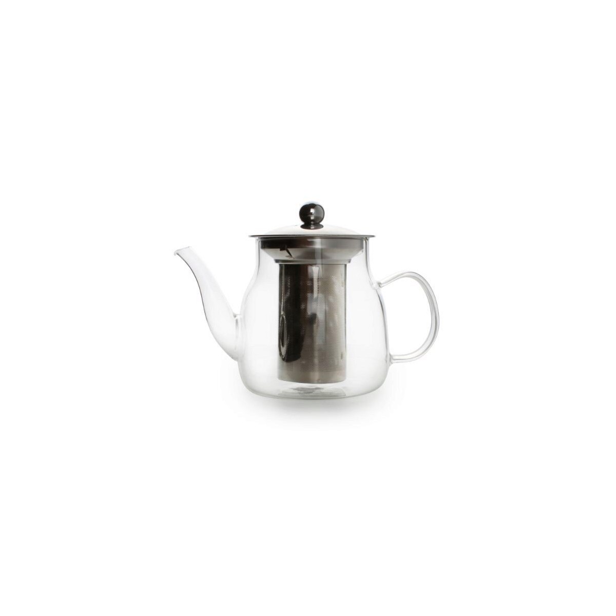 THEIERE VERRE 0.64L FILTRE ET COUVERCLE INOX