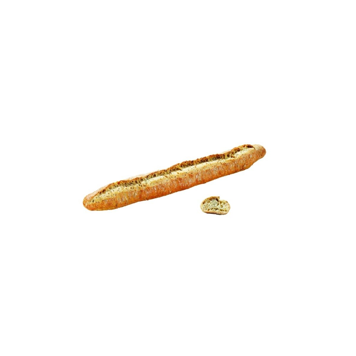 BRIDOR 34791 BAGUETTE MET MEERGRANEN 280G IN EEN STEENOVEN VOORGEBAKKEN ESSENTIELS 25 STUKKEN  DOO