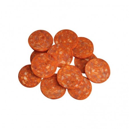 CHORIZO SLICED Ø3.8CM IQF ANDRE BAZIN PRE-COOKED 1KG  KG