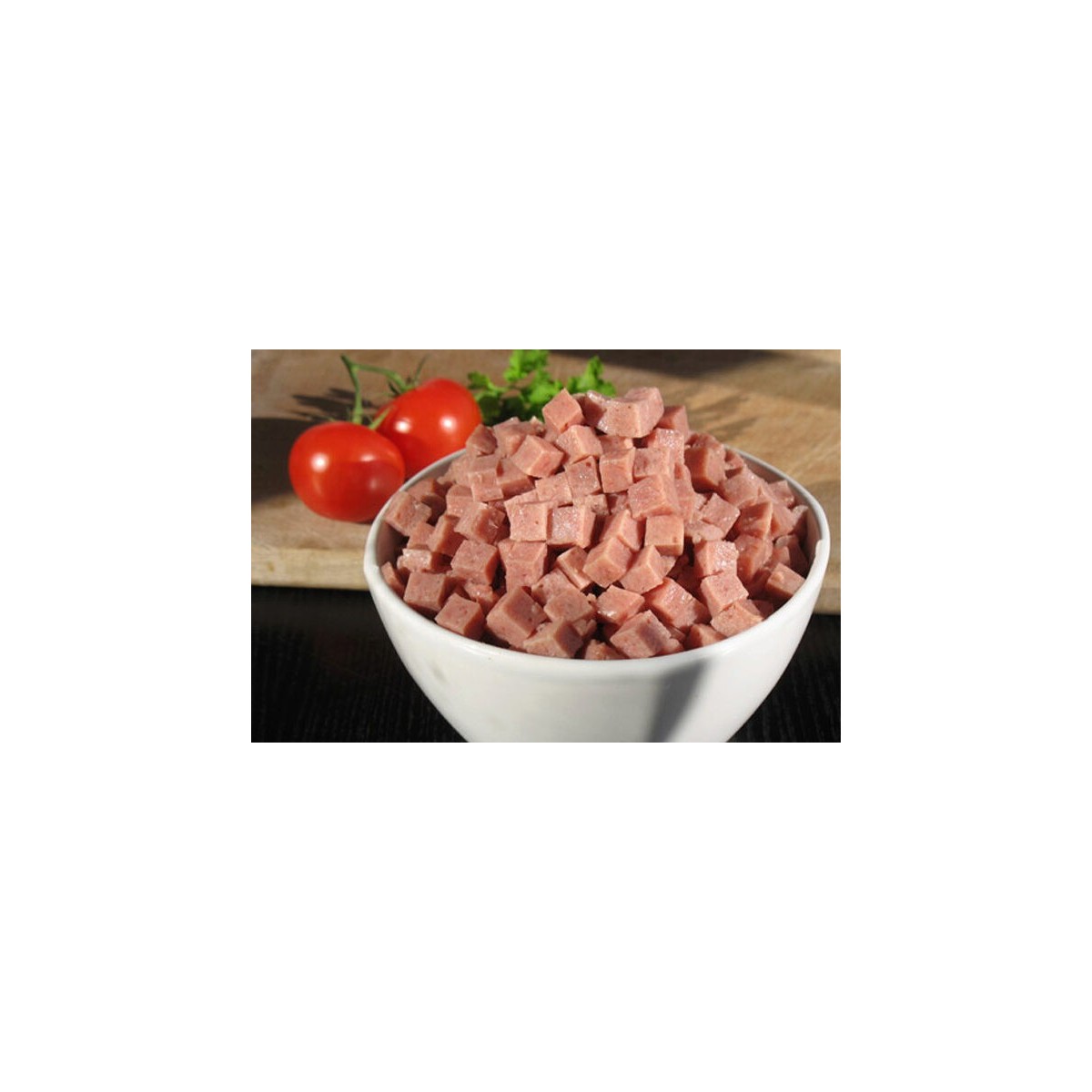 CUBE HAM STANDARD 5X5X5 IQF 2KG ANDRE BAZIN  BOX