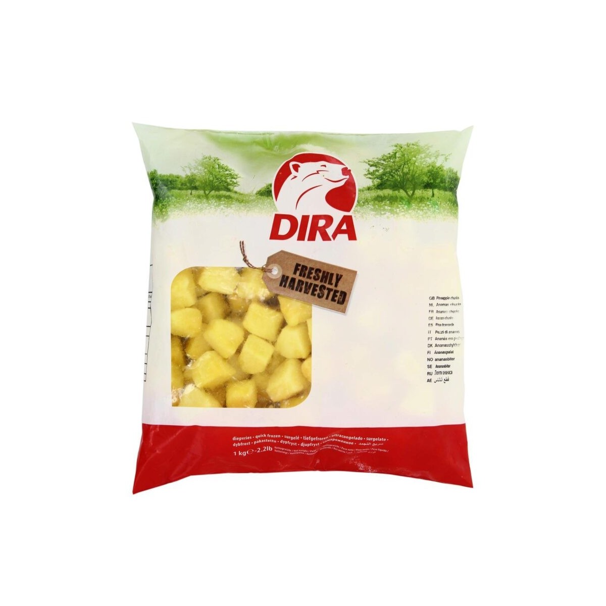 DIRAFROST ANANAS CHUNKS 5 X 1KG  KG