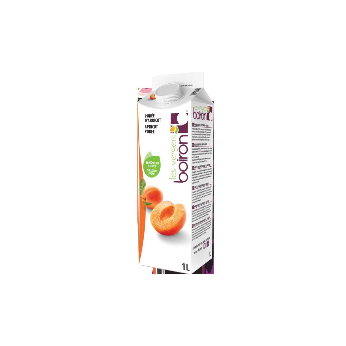 +BOIRON PUREE D'ABRICOT PASTEURISEE 100%6X1LRAYE GAMME FOURNISSEUR