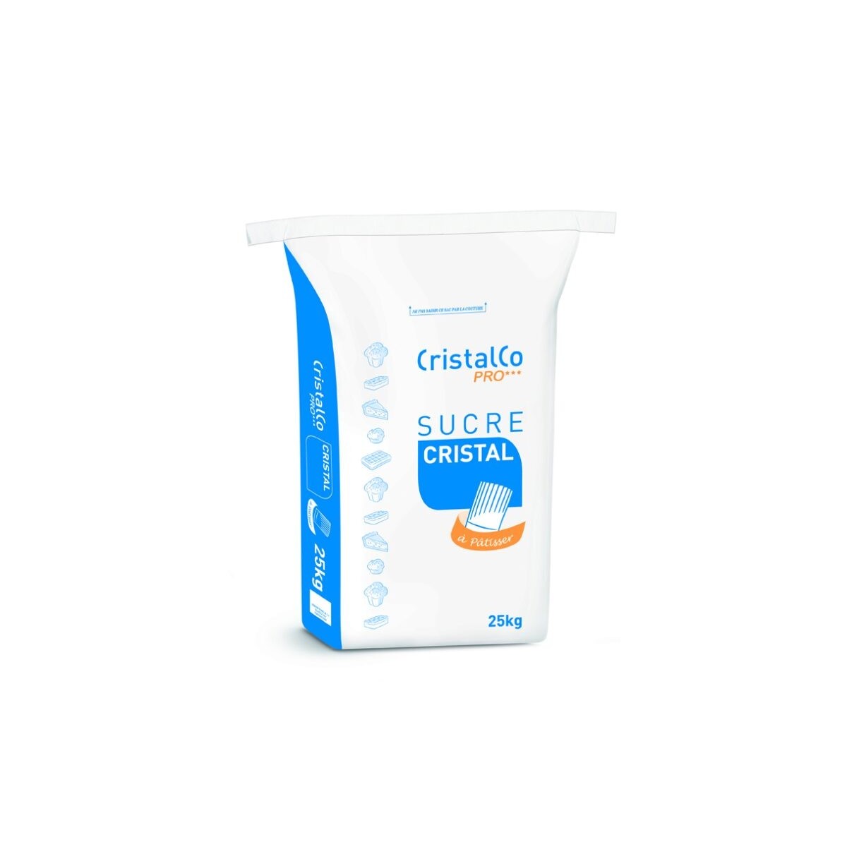 CRISTALCO PRO SUGAR CRYSTALISED FOR PASTRIESEASY OPEN 25KG  BAG