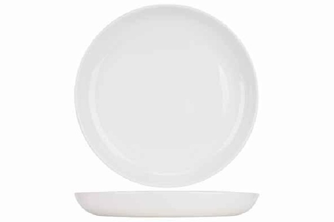 C&T TITANIUM ASSIETTE PLATE BLANCHE 27CM B.DROIT