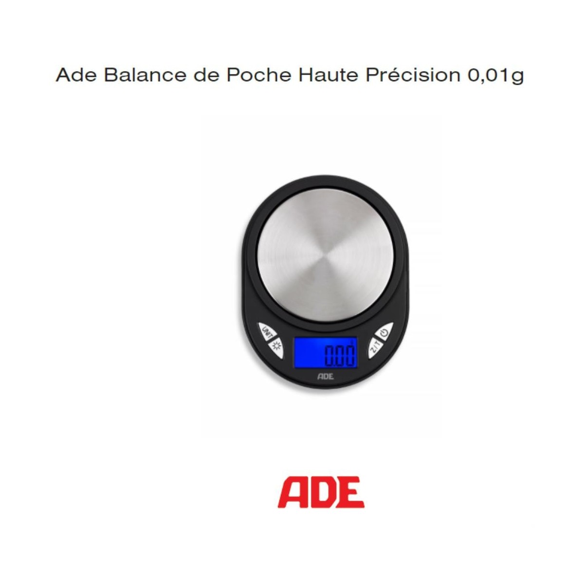 ADE BALANCE 110GR-0.01GR BALANCE POCHE TE1700MENAGERE RECUPEL + BEBAT INCLUS