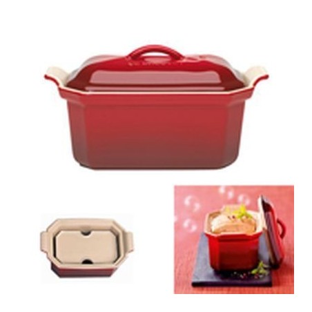 LE CREUSET TERRINE FOIE GRAS CERISE 0.6 A/PRESSE