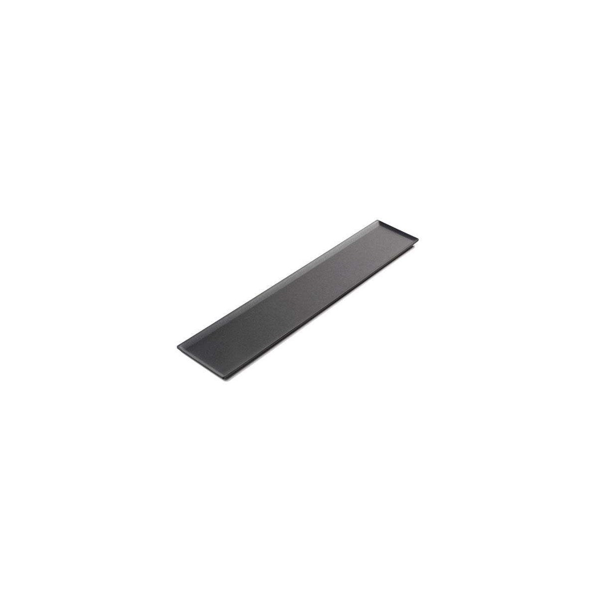 SMOKE BLACK PLEXIGLASS TRAY 40X10CM H3MM 