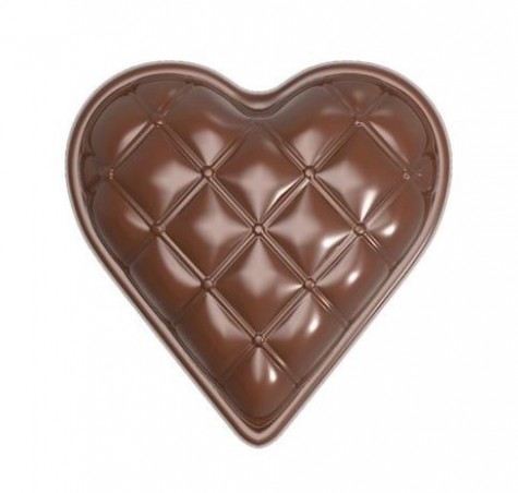 MOULE À CHOCOLAT COEUR CHESTERFIELD CW189213.5X27.5CM 3X6 5GR 