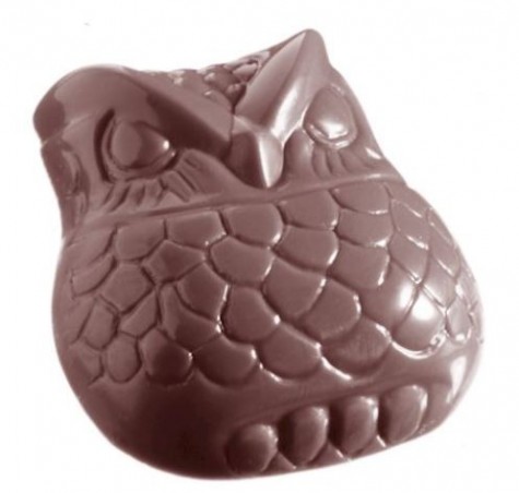 CHOCOLATE MOULD OWL CW132913.5X27.5CM 2X5 23GR 