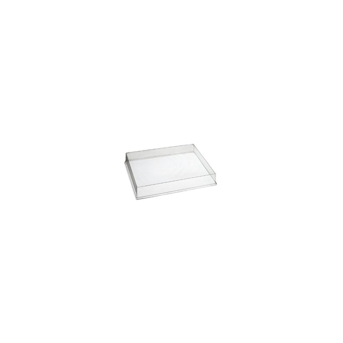 COUVERCLE TRANSPARENT POUR PLATEAU QUARTZ PULPE DE CANNE GN1/2 33X27X5,1CM 25PCS 