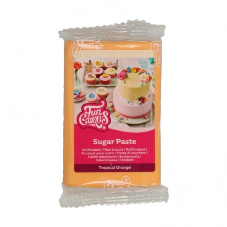 FUNCAKES TROPISCHE ORANJE SUIKERPASTA 250GR