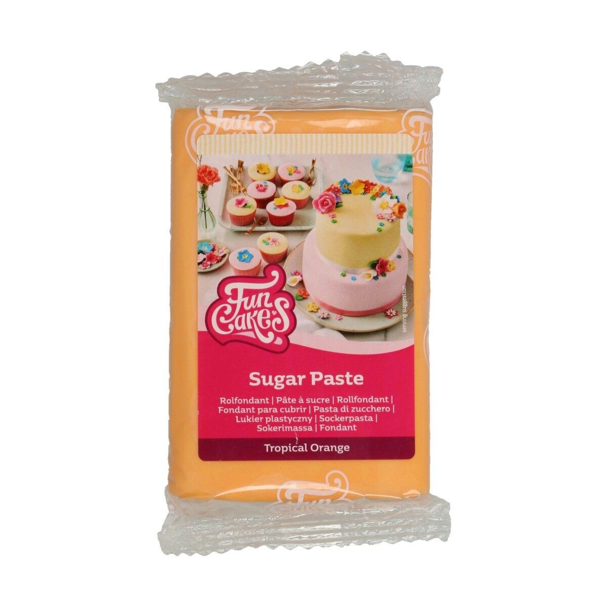 FUNCAKES PATE A SUCRE ORANGE TROPICAL 250GR