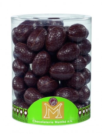 EIEREN PUUR CHOCOLADE 6CM  52 STUKS  DOOS