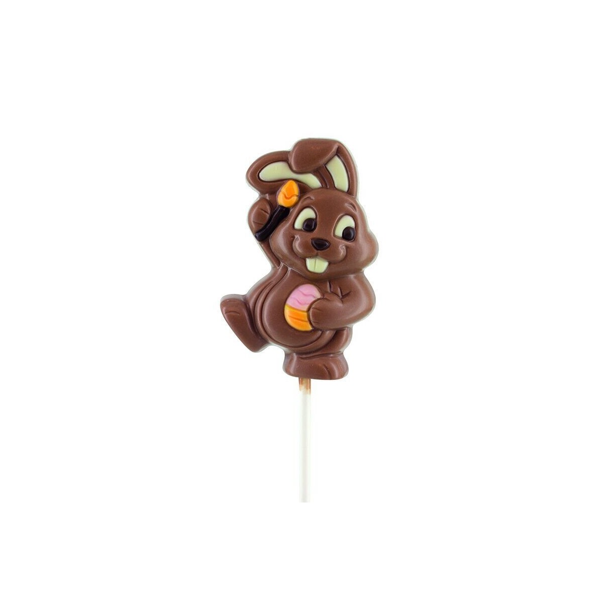 SUCETTES CHOCOLAT LAPIN PABLO LAIT 16.2CM   24X35GR DISPLAY