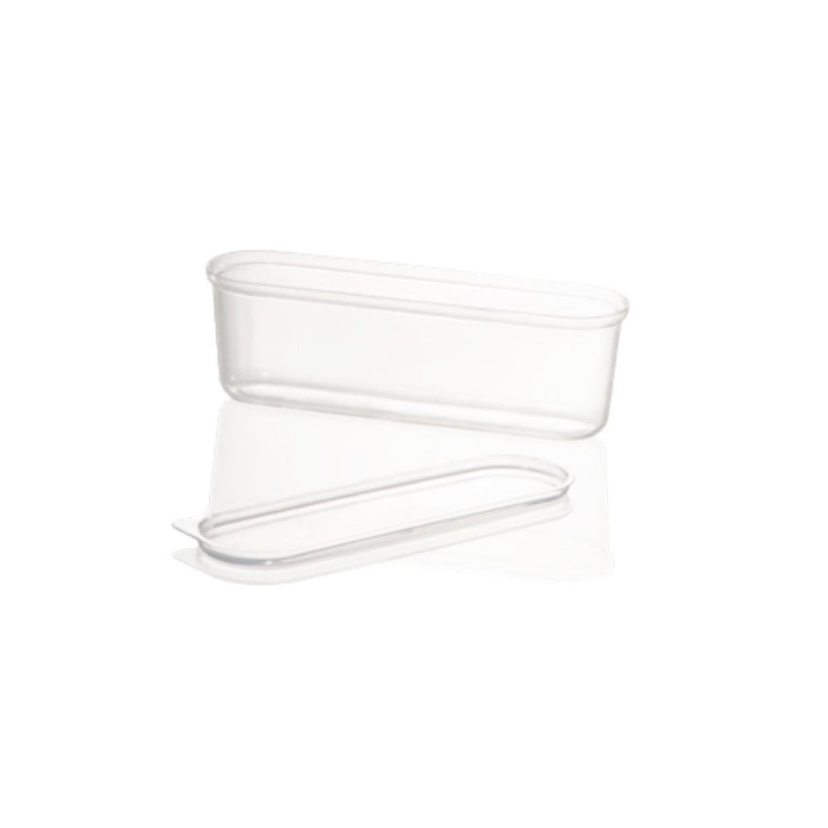 LID GLASS "ECLAIR" RECYCLABLE PLASTIC PACKAGE OF 1