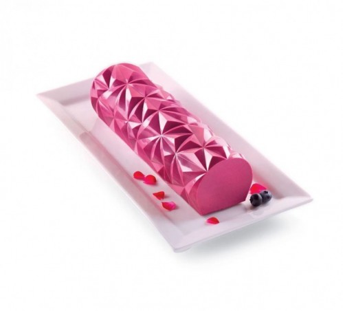 SILIKOMART KIT MOULE SILICONE DIAMOND BUCHE 25X8CM H6,7CM VOL 1200ML