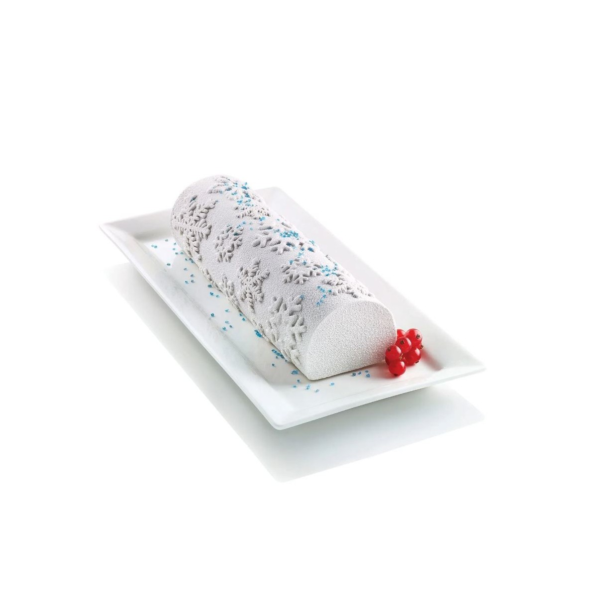 SILIKOMART KIT MOULE SILICONE FROZEN BUCHE 25X8CM H6,7CM VOL 1200ML