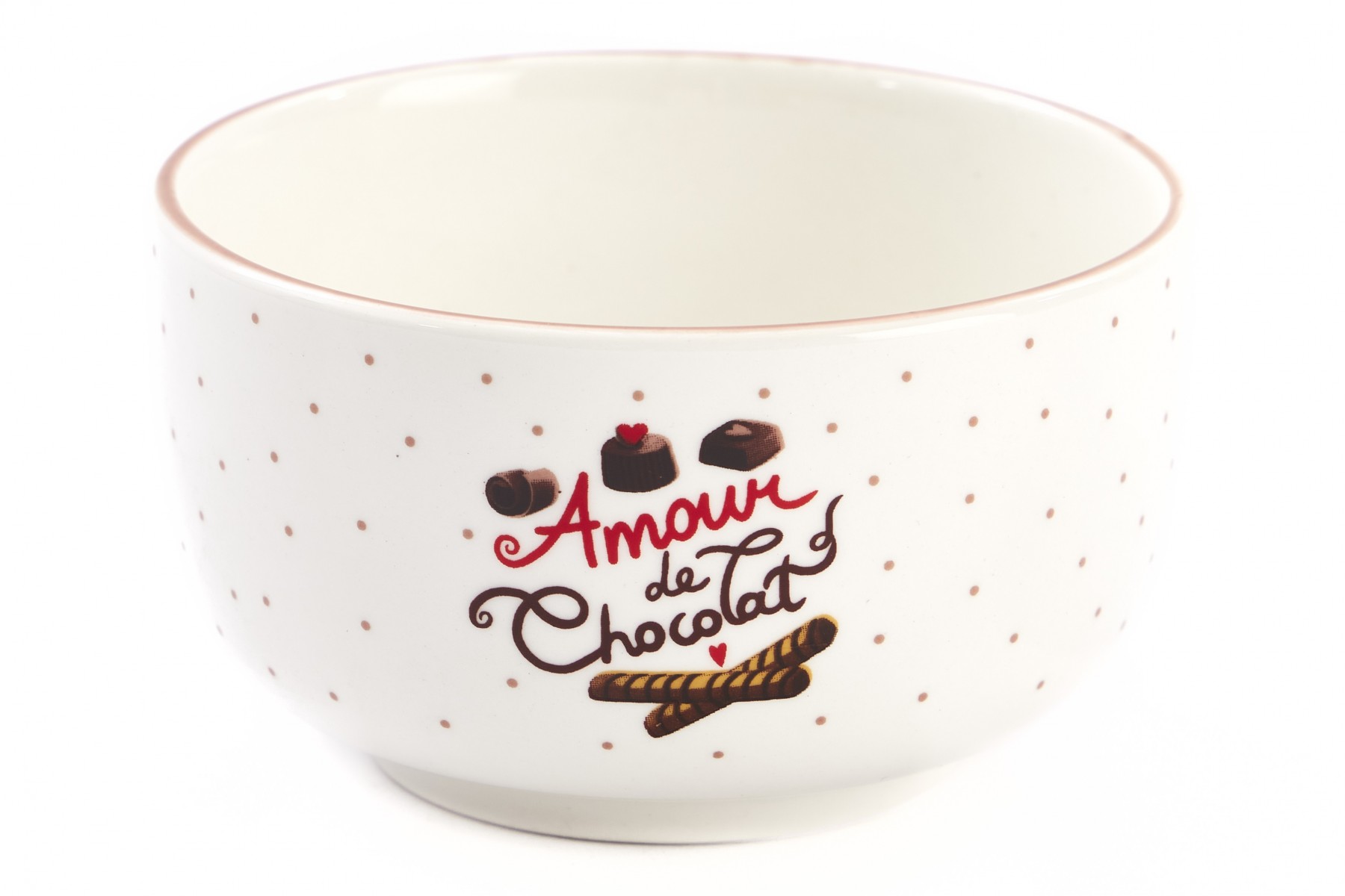 "AMOUR DE CHOCOLAT" BOWL Ø10,5CM H6CM