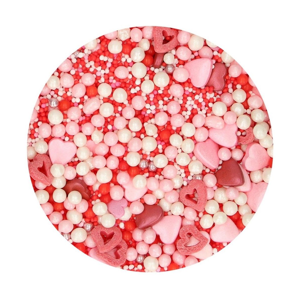 FUNCAKES MIX DECORATION EN SUCRE THEME AMOUR 50GR