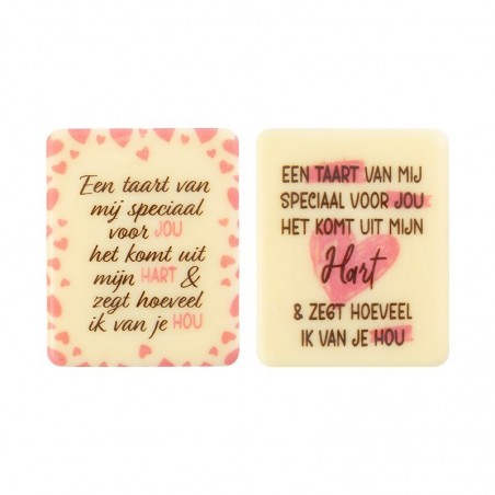 10157 PLAATJE EEN TAART SPECIAAL VOOR JOU 5X4CM 75PCS OP/ORDER