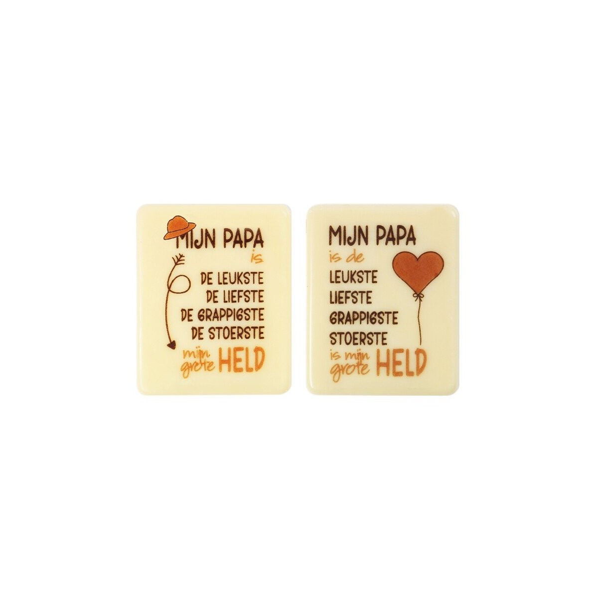 11045 'MIJN PAPA IS ...' 5X4CM 75PCS ON/ORDER