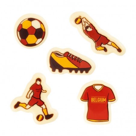 2024138 ASSORTIMENT VOETBAL BELGIUM 4CM 125PCS S/CDE