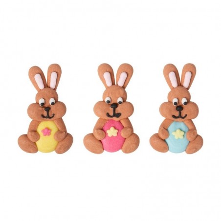 54644 LAPIN AVEC OEUF 2,5X4 CM 144PCS S/CDE