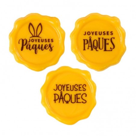 69189 STAMP JOYEUSES PAQUES 3,8CM 120PCS ON/ORDER