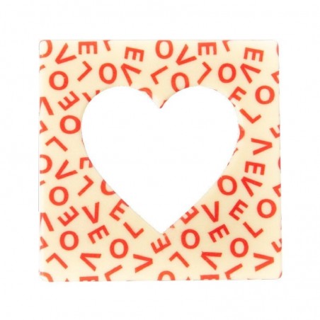 2068534 CARRÉ COEUR OUVERTE LOVE 10X10CM 10PCS S/CDE