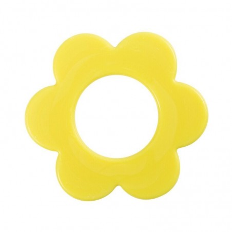 32545 OPEN FLOWER YELLOW 6,7CM 40PCS ON/ORDER