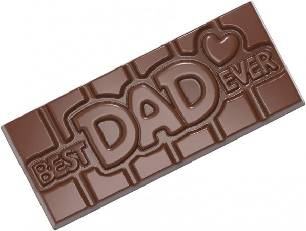 MOULE À CHOCOLAT TABLETTE BEST DAD EVER CW12017 1X4 -- 45GR