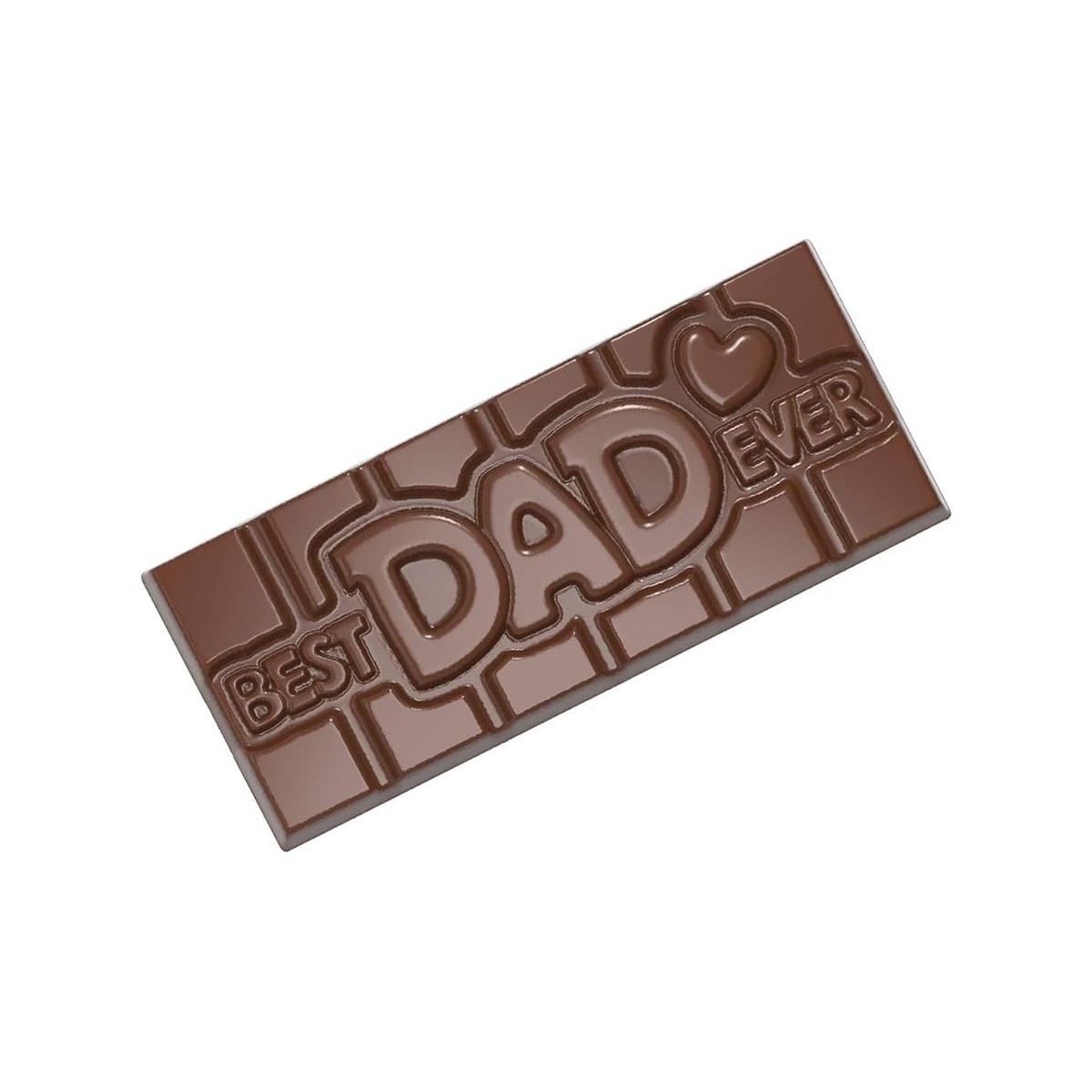 MOULE À CHOCOLAT TABLETTE BEST DAD EVER CW12017 1X4 -- 45GR