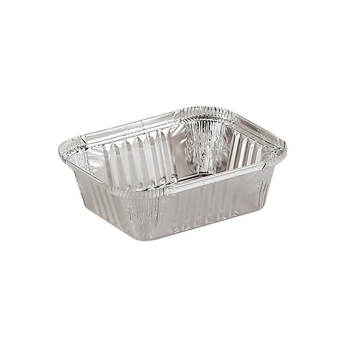 BARQUETTE ALU BORD VERTICAL 20.4X13.7X5CM-900ML 100P/ PAQUET  