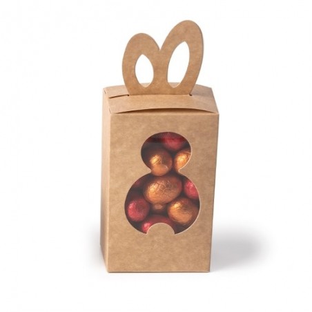 EGG CARTON BUNNY BOX KRAFT FOR 375/500GR 8,4X5,8XH13,5CM 25PCS