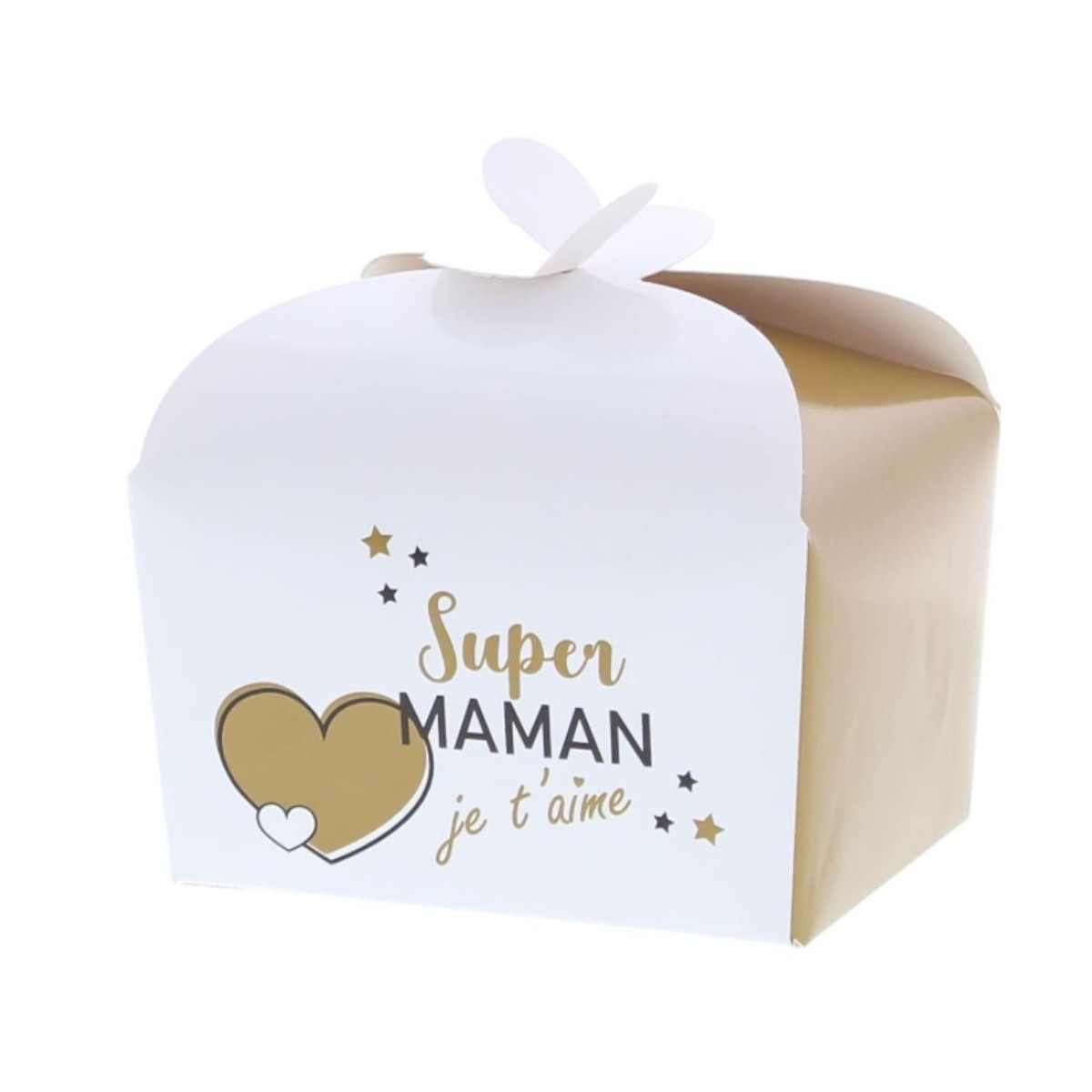 BOÎTE PAPILLON 250 GR. "GOLDEN HEART" SUPER MAMAN85X105XHT85MM