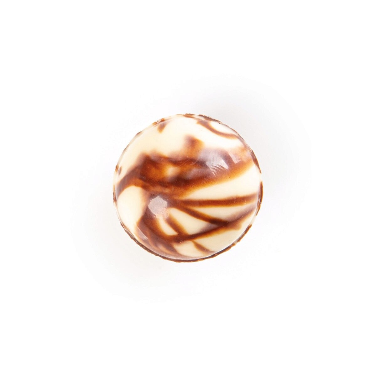 1034835 BOULE LIGNE BRUN CHOCOLAT BLANC 22MM 96 PCES